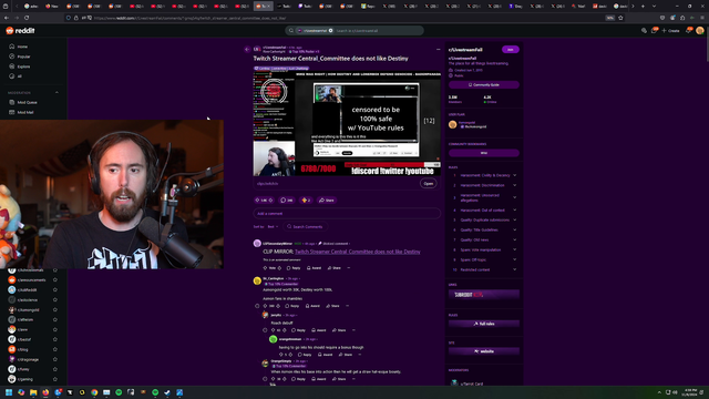 Asmongold's reaction to Destiny's bounty being $70k higher than his (working link)