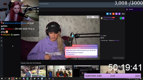 Britt gets recognized by QTCinderella