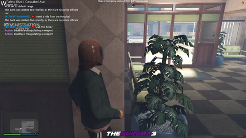 Eli get his car stolen on a bank robbery