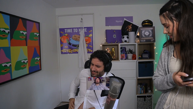 Nymn takes a pregnancy pain test