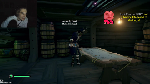 xQc and Summit are on the enemy ship. Enemies are blind