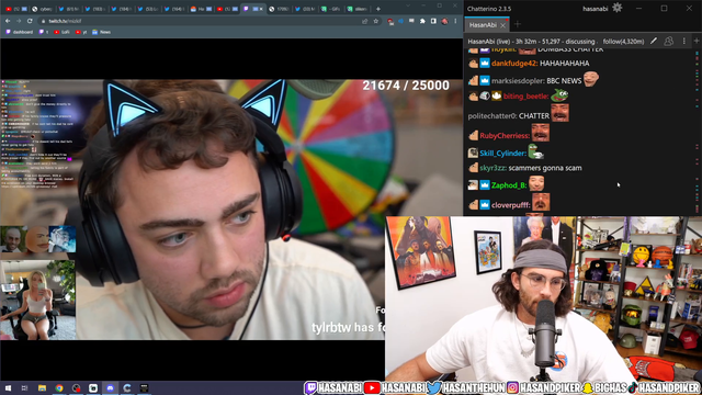 Hasan asks Sliker if he'd do a gambling sponsor in future..