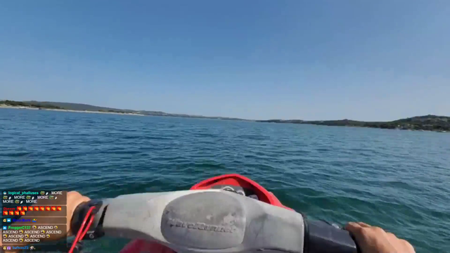 Jinny crosses 70 in a jet ski