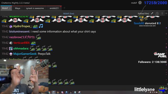 Mizkif uses his chat as an orchestra