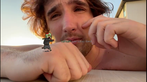 Mitch Jones goes live... in mizkifs pool