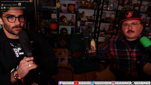 Comedian Stavros stops by Hasan's house