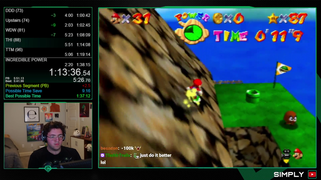 Minus one WR pace run