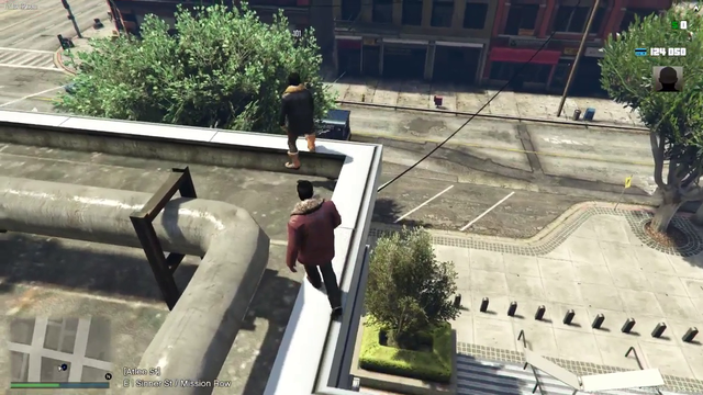 Charles taking the simple way to get down