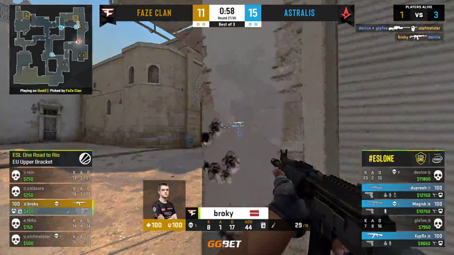 1v4 broky vs Astralis clutch