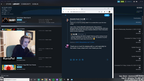 xQc tweets at AOC