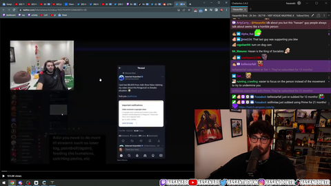 Adin Ross Celebrating Falsely Copyright Striking Smaller Youtubers
