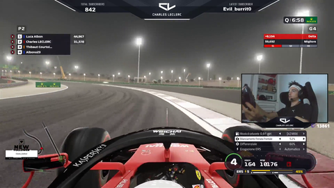 F1 driver Charles Leclerc casually turning an accident into a 360