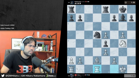 Hikaru's chat malding against GMBenFinegold after his comments