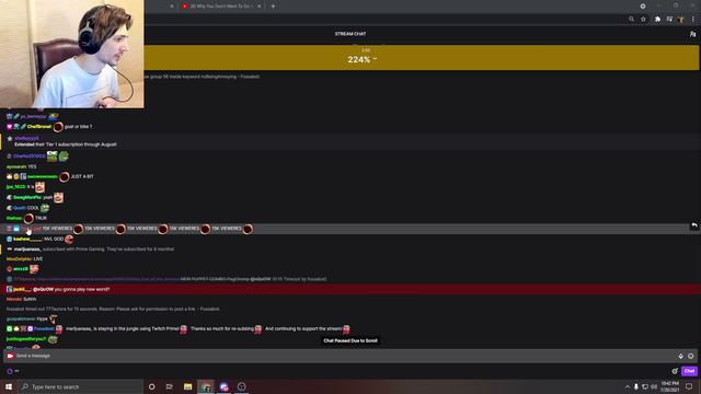 xqc permanently bans a 14 month sub