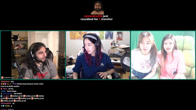 Esfand getting bombarded by subs to go to South Korea