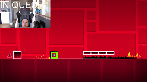 Tyler tries out Geometry Dash