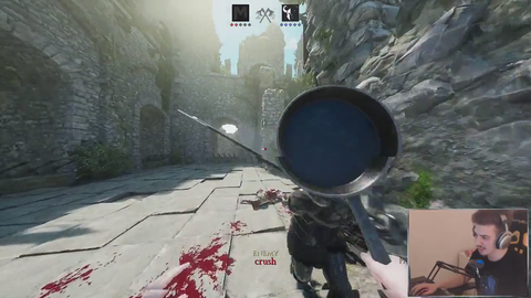 MORDHAU developer rage kicks top player after dying to a pan