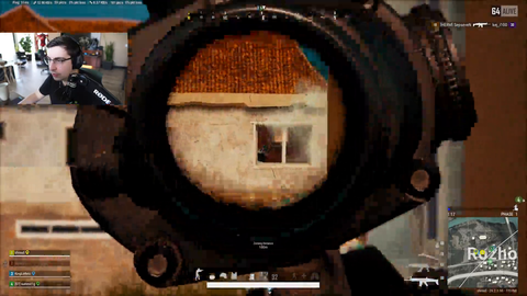 Shroud with a crazy nade in pubg tournament