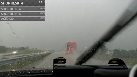 Car accident while tornado chasing.
