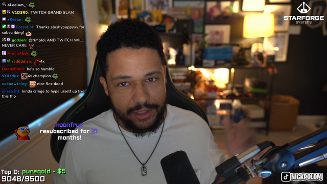 Nick received an email from Twitch