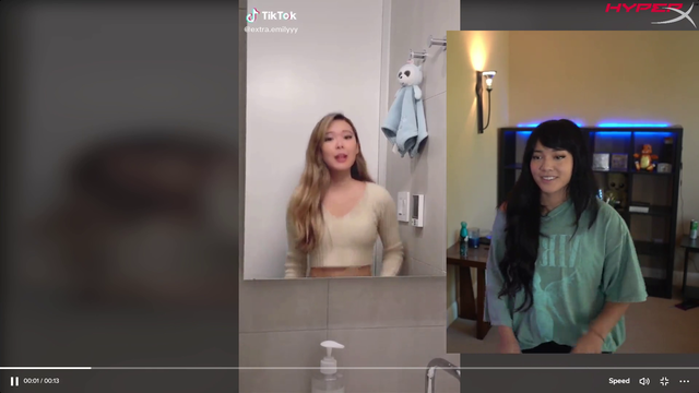 LatinoEmiru tries to copy ExtraEmily's TikTok