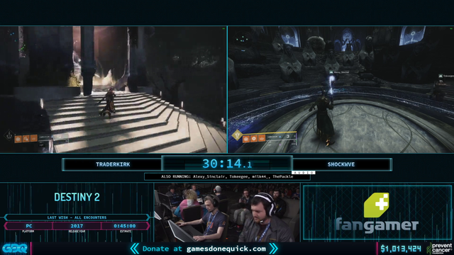 Destiny Speedrunner gets BOTH extremely rare drops at the end of the Last Wish AGDQ Run