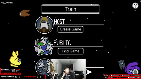 Train said he caught 10 streamers cheating in Among us. Got butthurt and blamed chat when confronted with clips in DMs.