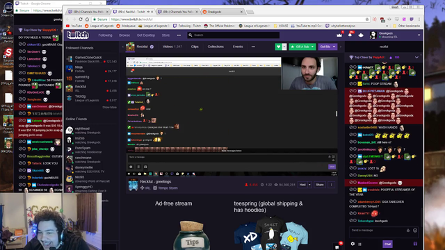 Greek almost gets caught watching Reckful