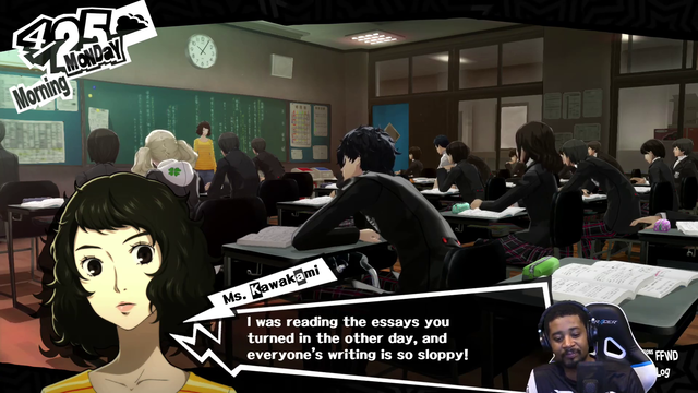 Danny Brown in class on Persona 5