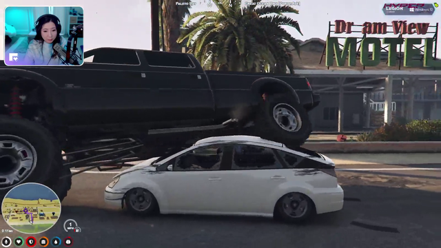 April Fooze Gets Attacked by a Local after Accidently Running under a Truck