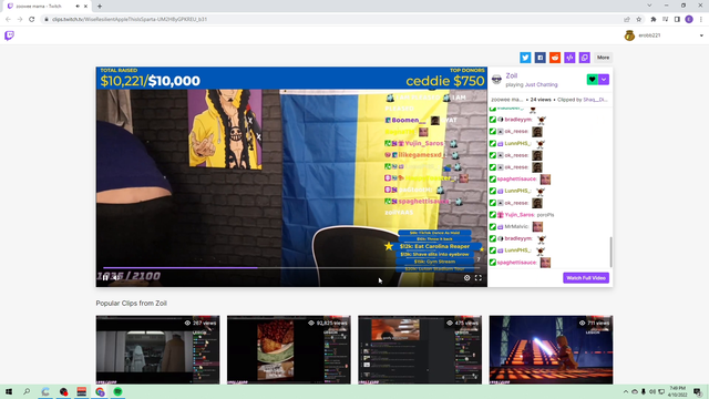 Erobb has something to say about Zoil's weight
