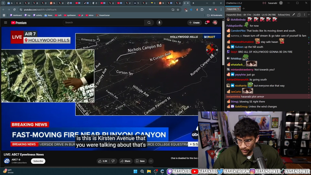 Giant fire starts near Hasans house
