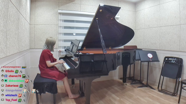 HAchubby doing rendition of her song Bang Bang on grand piano
