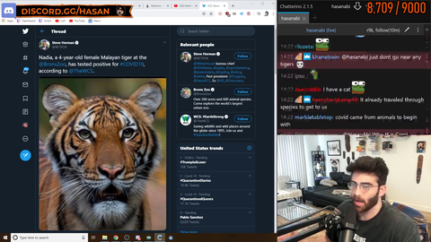 Hasan has a Cheetoh moment