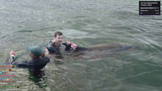 Connor (CDawgVA) rides a dolphin off into the sunset