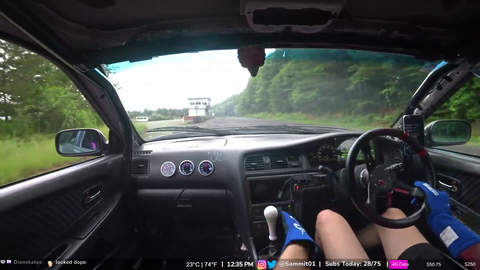 Professional Japan Car Drifting Streamer crashes on a practice run