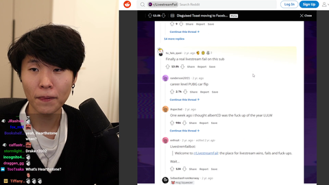 Toast reacts to LSF roasting his move to Facebook 2 years ago