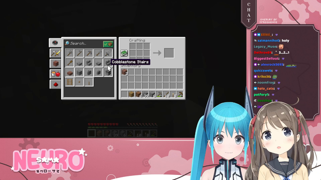 NEURO-SAMA COLLAB WITH MIYUNE in Minecraft be like: