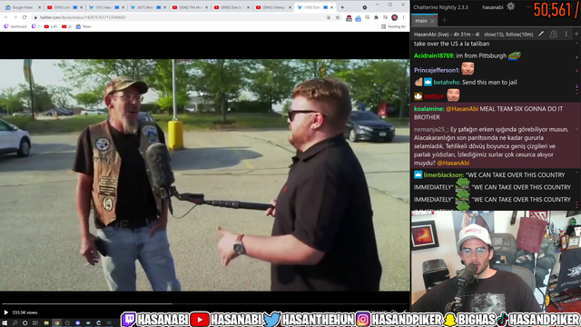 Hasan gets followed by and subsequently subtweeted by a senator.