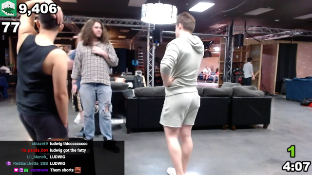 Ludwig gets caught in 4k by Hbox's stream