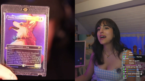 JustxGarrett commissions artist to alter art of MTG card to look like his pet corgi