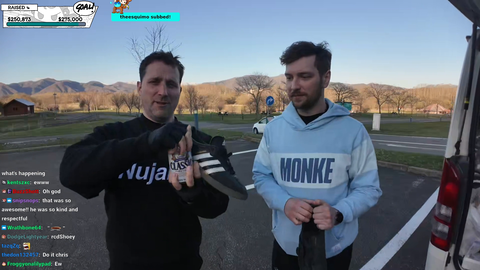 $250k raised for charity on the end of the day Rob joins the Cyclethon