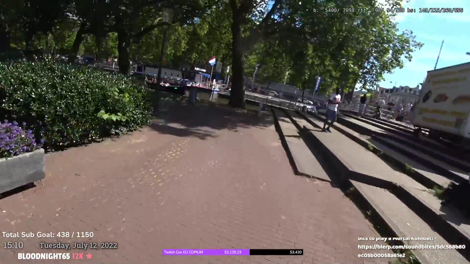 Streamer loses phone by kicking tree