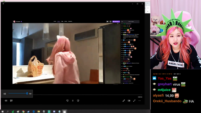 Korean Streamer goes to the bathroom