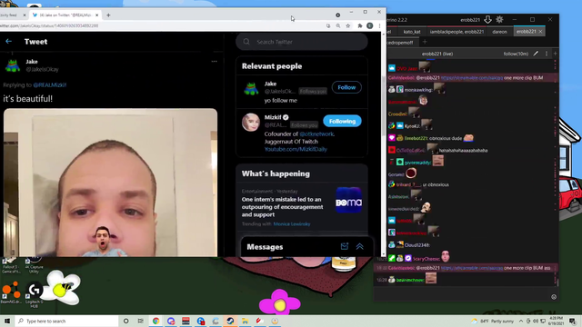 Erobb reacts to Mizkif's Napoleon Picture