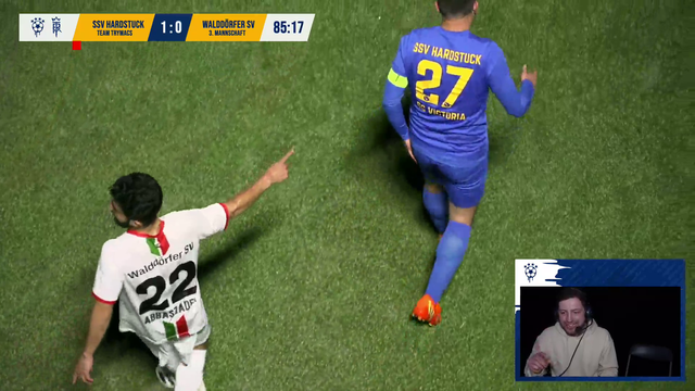 Streaker during Football Match of Streamer-Team from Germany