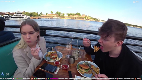 Streamer's date ruined by bird poop