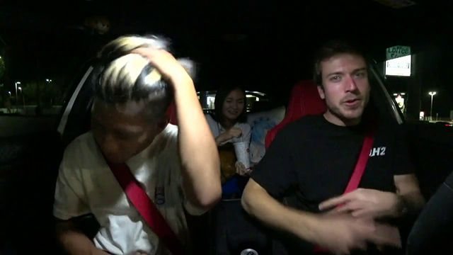 Jake with the reverse Uno towards Joey.