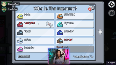 Toast spots two impostors by spitting out key positioning.