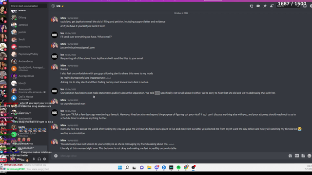 Justaminx leaks dms about her being removed from OpTic